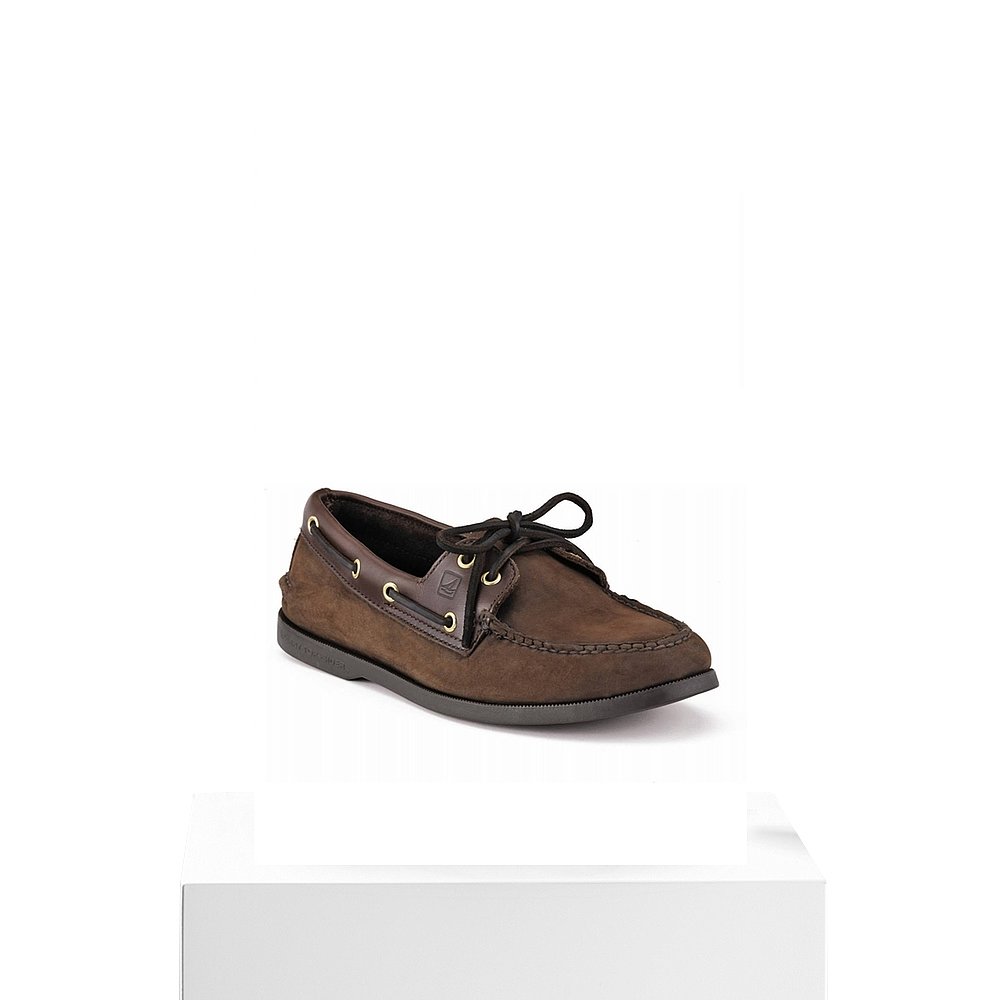自营 sperry男式 Top Sider 船鞋 - 中号(棕色 Buck) - brown b - 图3