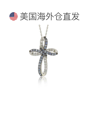 自营Suzy Levian Sterling Silver Pink & White Sapphire & Diam