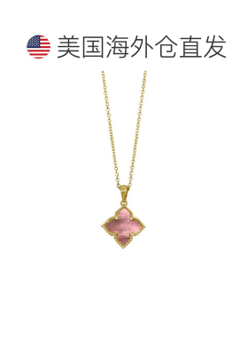 自营Adornia Flower Mother of Pearl 项链金粉色-粉色 美国奥莱