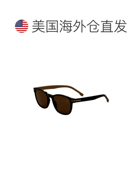 自营Hugo Boss男式52毫米黑色太阳镜-黑色 美国奥莱直发