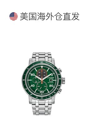 自营Citizen Men's Brycen Green Dial Watch - green 美国奥莱直