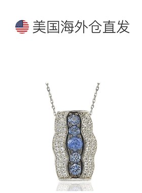 自营Suzy Levian Sterling Silver Pink Sapphire and Diamond Ac