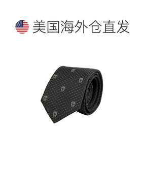 自营Alexander McQueen Men's Skull Polka Dot Silk Tie (5 Cm)