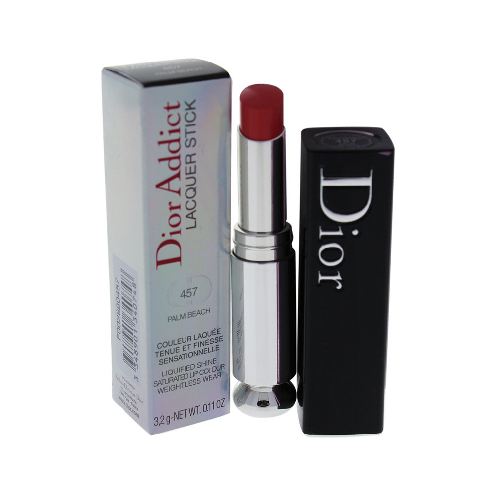 天猫国际美国直购美国直邮Dior迪奥魅惑釉唇膏口红3g黑色漆光固体唇釉457轻盈水润0