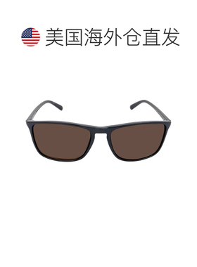 自营Calvin Klein Brown Rectangular Men's Sunglasses CK20524S