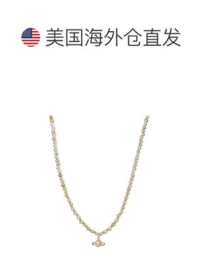 自营 eye candy石英球串珠项链 - 米色 美国奥莱直发饰品