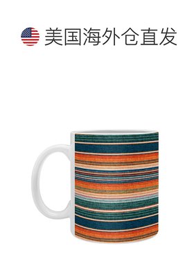 deny designsLittle Arrow Design Co Serape 西南条纹橙色咖啡杯