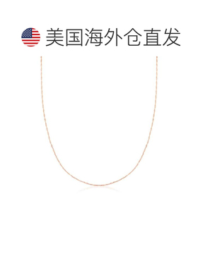 自营Ross-Simons 0.7 毫米 14kt 玫瑰金绳链项链 - 16 英寸 美国