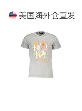 自营Cavalli Class Cotton Men Men's T-Shirt - gray 美国奥莱直