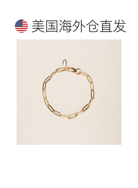 自营joey baby18K 镀金回形针安妮手链 8 英寸 - 金色 美国奥莱直