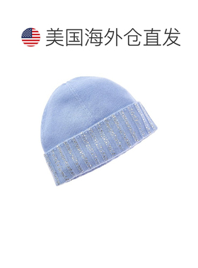 自营sofiacashmere 6股羊绒针织帽-蓝色 美国奥莱直发