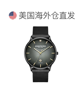 自营Kenneth Cole Men's Classic 42mm Quartz Watch - black 美