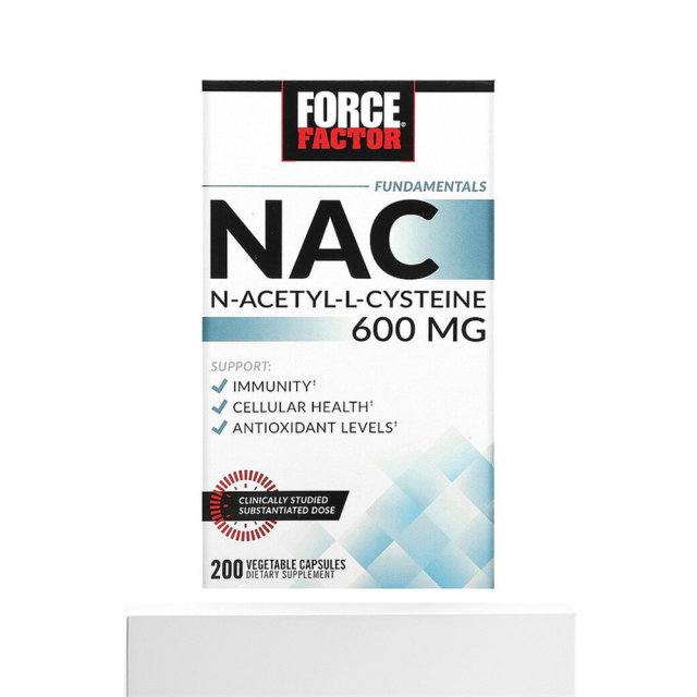 ເສັ້ນຜົມຮ່ອງກົງ FORCE FACTORNAC Vegetarian Capsules ສະຫນັບສະຫນູນການເຮັດວຽກຂອງຕັບ 200 Antioxidants ທີ່ມີສຸຂະພາບດີ