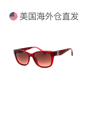 自营guessGU00145 66F闪亮红色/棕色渐变-闪亮红色 美国奥莱直发