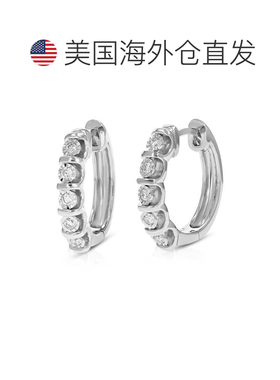 自营vir jewels1/4 克拉 10 颗 SI2-I1 净度圆形实验室培育钻石圈