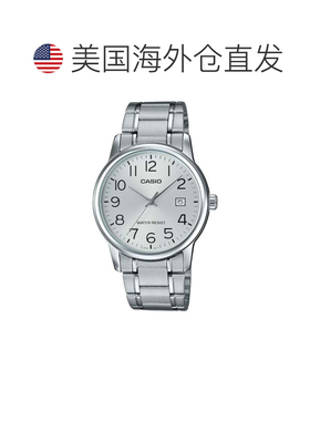 自营Casio Men’s Silver Digital Watch with Silver Dial - MTP