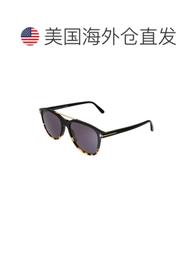 自营Tom Ford女士Damian-02 54mm太阳镜-黑色 美国奥莱直发