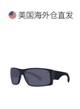1h可退 【美国直邮】Timberland 男士太阳眼镜 黑色 矩形 偏光镜