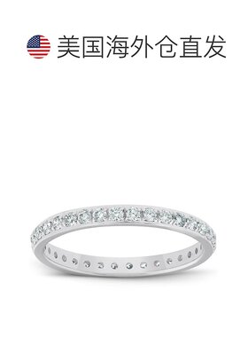 自营 pompeii31/2 克拉实验室制造钻石结婚戒指女士永恒戒指 10k