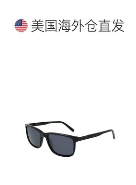 自营 Nautica 男士长方形太阳镜 - 黑色铁洗 美国奥莱直发