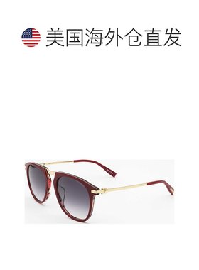 自营 Trussardi女式55毫米红色太阳镜-红色 美国奥莱直发