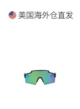 自营plein sportPLEIN运动型老虎机框架-浅蓝色/绿色 美国奥莱直