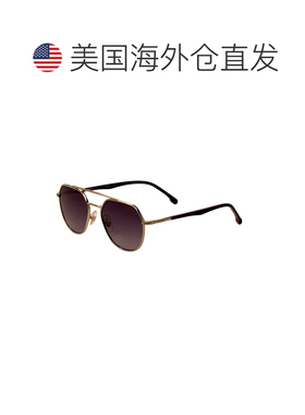 自营 Carrera中性款53mm金色太阳镜-金色条纹黑色 美国奥莱直发