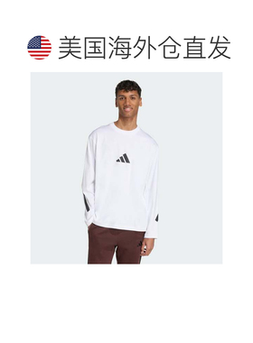 自营Men's adidas Z.N.E. Long Sleeve Tee - white / black 美国