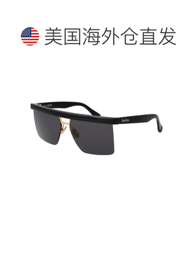 自营Max Mara Stainless Steel Women's Sunglasses - black 美国