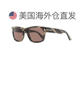 自营Tom Ford男士Smith-02太阳镜TF1303 64E棕色喇叭55mm-64e 美