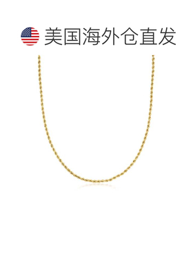 自营Ross-Simons Italian 2.1mm 10kt Yellow Gold Rope-Chain Ne