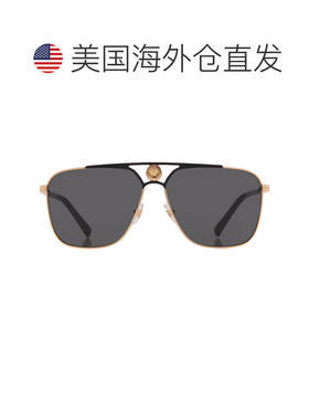 自营Versace Grey Navigator Men's Sunglasses VE2238 143687 61