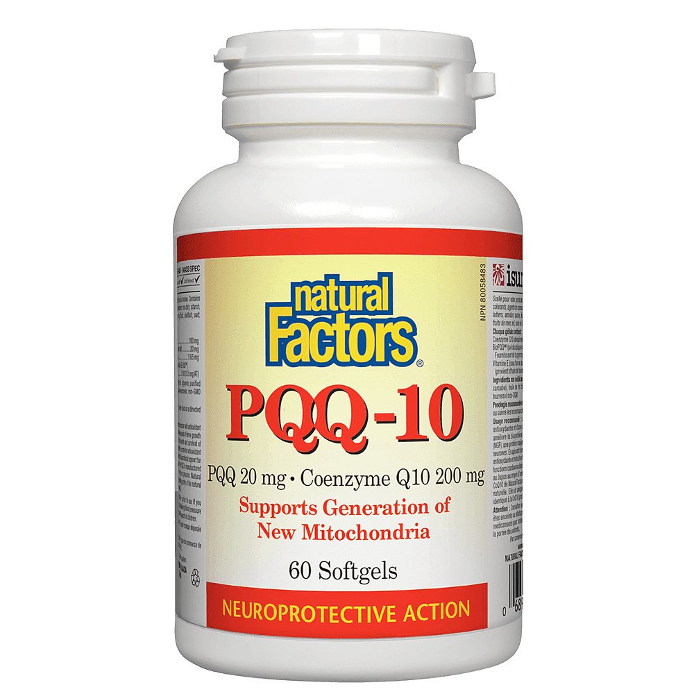 加拿大直邮Natural Factors PQQ-10 PQQ 20 毫克和辅酶 Q10 200 - 图2