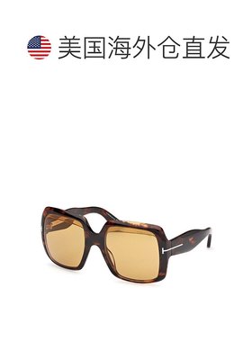 自营Tom Ford Sunglasses Square Full Rim, Dark Havana Frame A