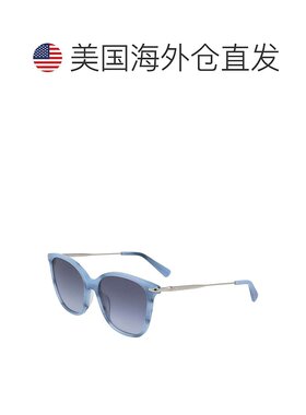 自营 Longchamp Women's 54 mm Marble Blue Opticals - marble b