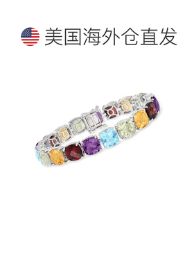 自营Ross-Simons 多宝石纯银网球手链 美国奥莱直发