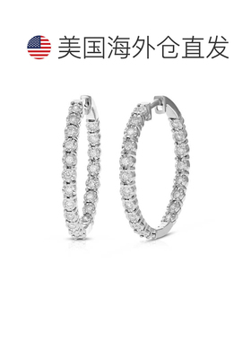 自营vir jewels1/2 cttw Lab Grown Diamond Hoops Earrings in