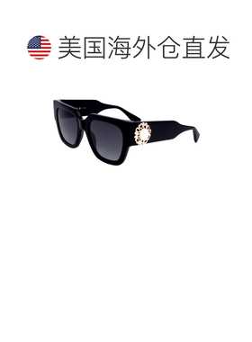 自营Moschino Women's 52 mm Black Sunglasses - black 美国奥莱