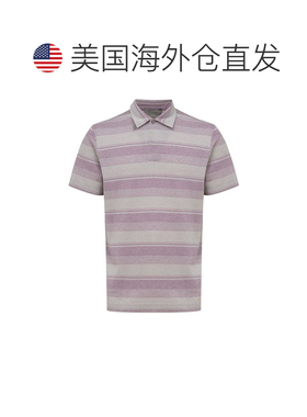 自营Canali Cotton Polo Men's Shirt - gray 美国奥莱直发