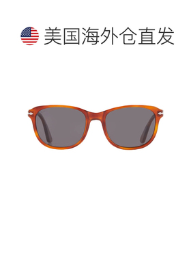 自营Persol Polarized Black Rectangular Unisex Sunglasses PO1