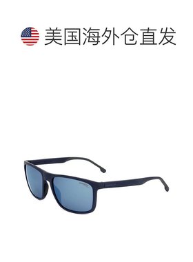 自营 Carrera男式58毫米蓝色太阳镜-蓝色 美国奥莱直发卡雷拉