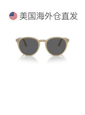 自营persol0po3152s圆形半透明米色醋酸纤维太阳镜-灰色 美国奥莱