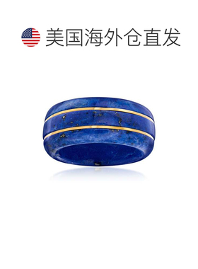 自营ross-simonsRoss Simons 青金石戒指配 14 克拉黄金 蓝色 美