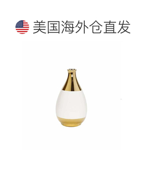 自营vivience金白窄口花瓶 - 橙色 美国奥莱直发