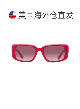 自营Guess Bordeaux Gradient Rectangular Ladies Sunglasses GU