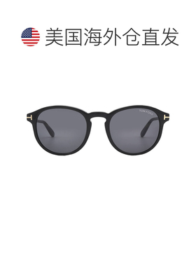 自营Tom Ford Dante Smoke圆形男士太阳镜FT0834 01A 52-双色 美
