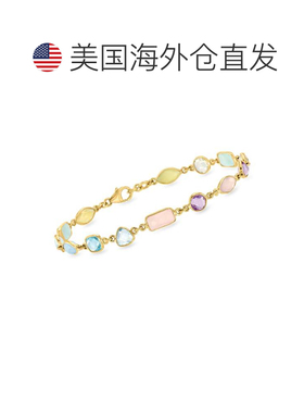 自营Ross-Simons Pastel Multi-Gemstone Bracelet in 18kt Gold