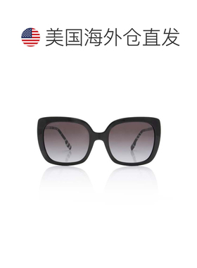 自营Burberry Square Check Sunglasses - black, white 美国奥莱