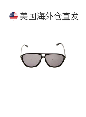 自营Amiri Aviator Logo Sunglasses- Black / Black / Silver -