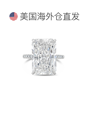 自营diana m.Platinum lab grown radiant cut 8ct center engage